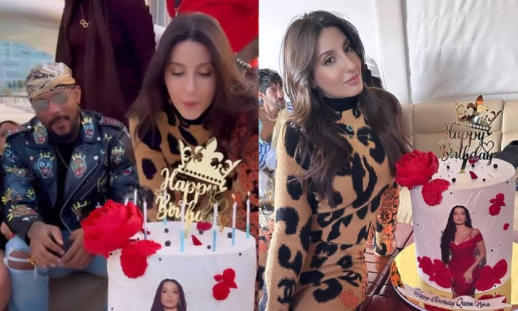 Nora Fatehi celebrates birthday with friends on luxury yacht